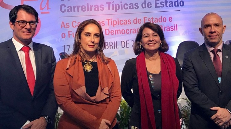 Lindemberg Farias (RFB), Fabiana Baptistucci (Esaf), Lucia Luniére (Esaf), Juracy Soares (Febrafite)